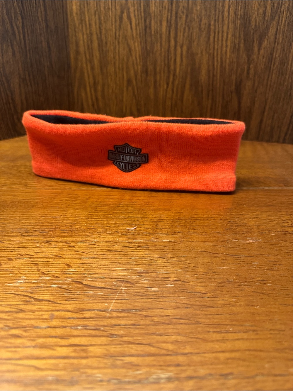 Harley-Davidson Orange Fleece Ear Warmer Headband